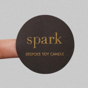 Custom Black Paper Stickers