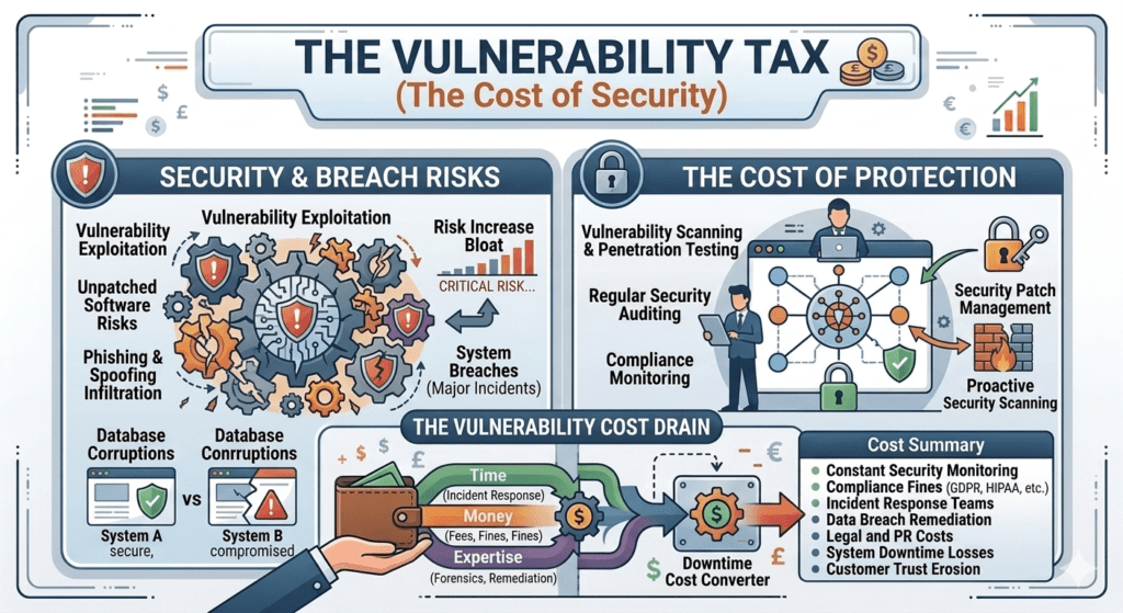 The Vulnerability Tax (The Cost of Security)
