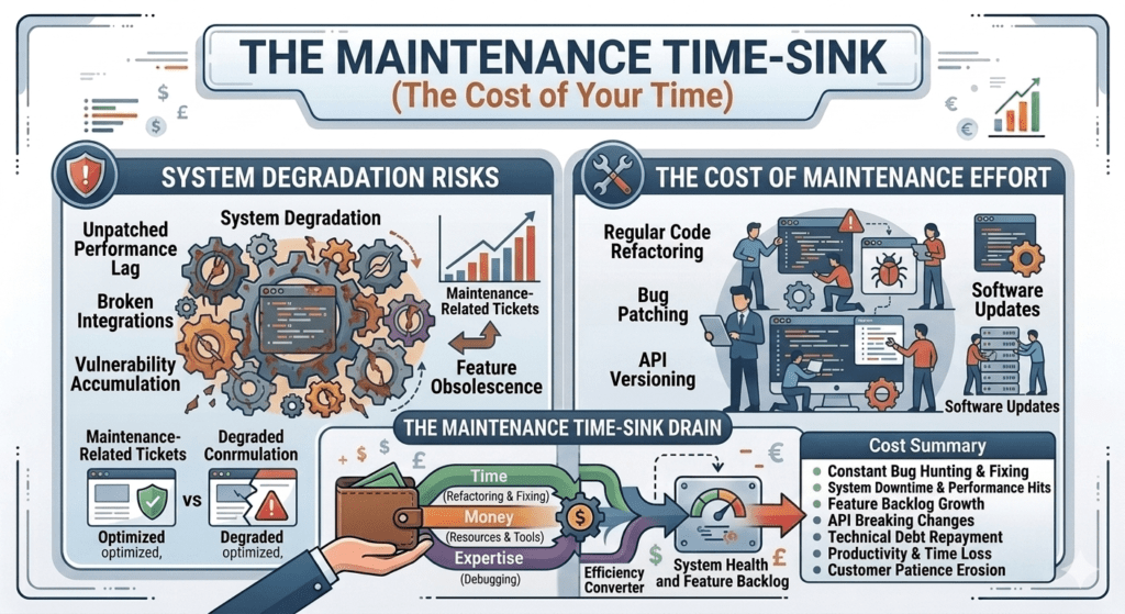 The Maintenance Time-Sink (The Cost of Your Time)