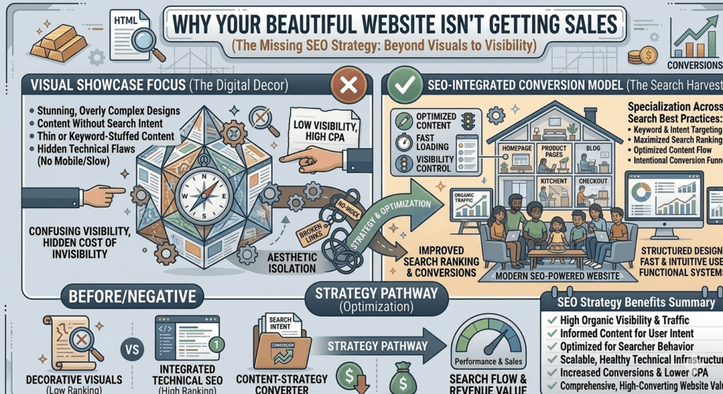 Why Your Beautiful Website Isn't Getting Sales: The Missing SEO Strategy